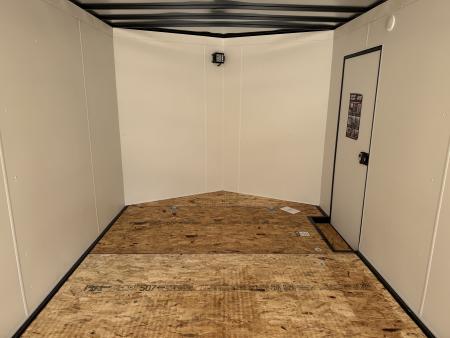 New NEW 2027 AERO 8.5x20 +2’V, 7’ TALL, WHITE Interior, BLACKOUT  EDITION- QUALITY Enclosed Car Hauler Trailer