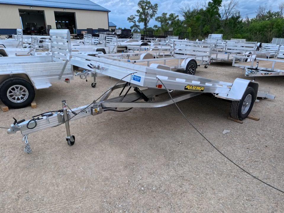 New 2027 Aluma 78 X 15 Single Axle Tilt Trailer with 4250 lb. GVWR, Electric Brakes and Slotted Sides