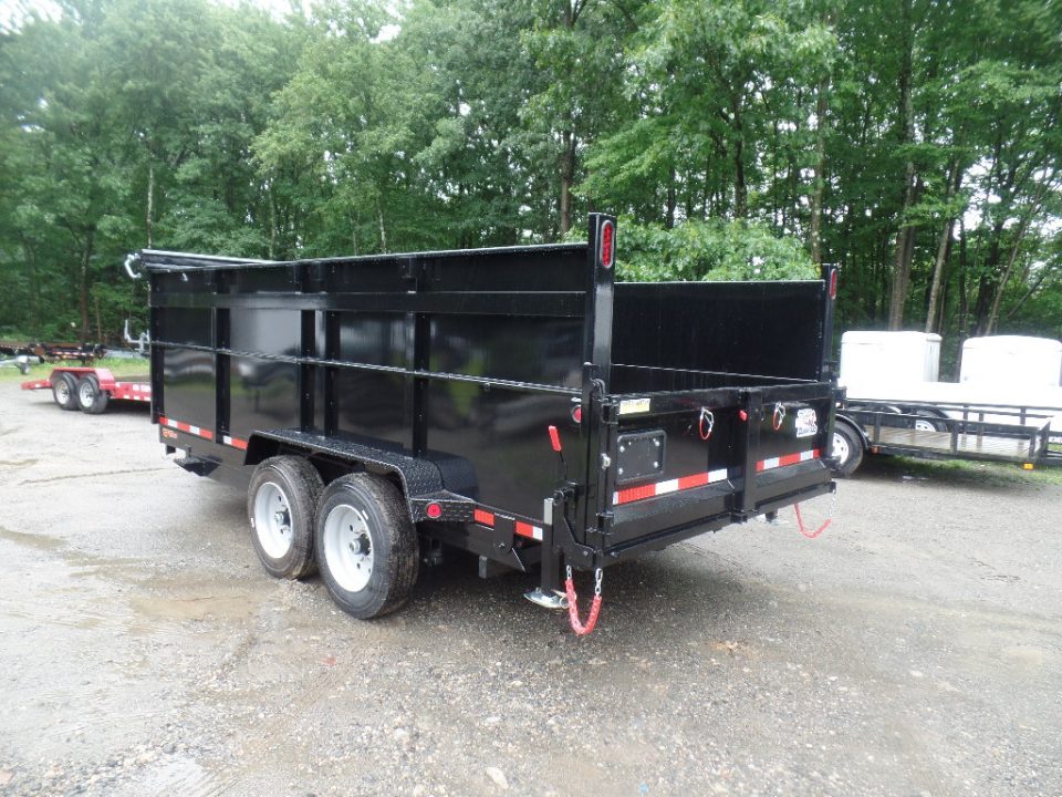 New 2026 Quality Steel and Aluminum 7X16 Dump with 4' Sides, 16,000 lb. GVWR Dump Trailer