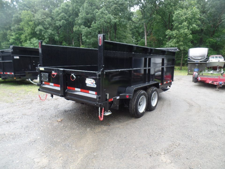 New 2026 Quality Steel and Aluminum 7X16 Dump with 4' Sides, 16,000 lb. GVWR Dump Trailer