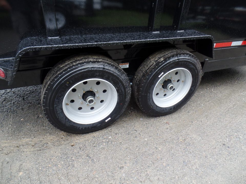 New 2026 Quality Steel and Aluminum 7X16 Dump with 4' Sides, 16,000 lb. GVWR Dump Trailer