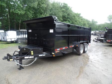 New 2026 Quality Steel and Aluminum 7X16 Dump with 4' Sides, 16,000 lb. GVWR Dump Trailer