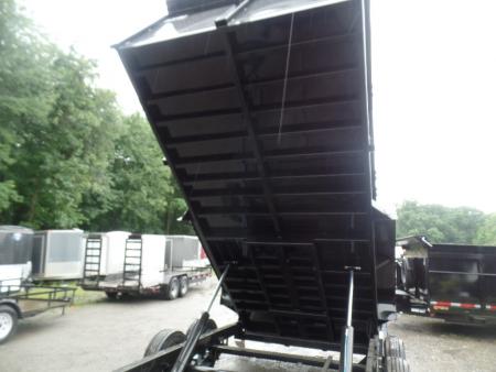 New 2026 Quality Steel and Aluminum 7X16 Dump with 4' Sides, 16,000 lb. GVWR Dump Trailer