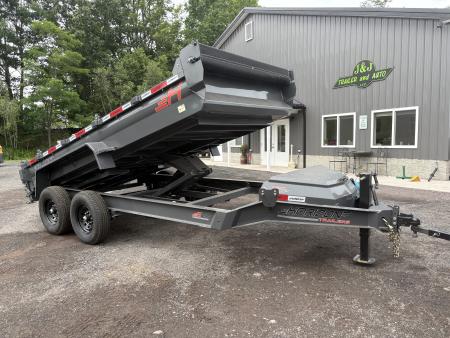 New 2026 Horizon Trailers 14' 14K Dump Trailer w/ Extension Brackets & Stabilizer Jacks