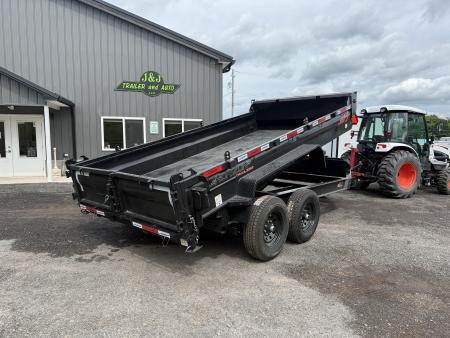 New 2026 Horizon Trailers 14' 14K Dump Trailer w/ Extension Brackets & Stabilizer Jacks