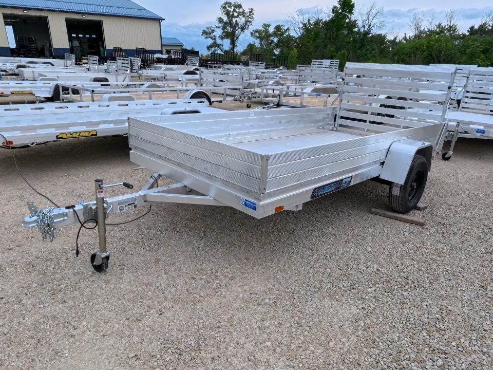New 2027 Aluma 68 x 12 Heavy ESA Single Axle Utility Trailer with Straight Gate and 2990lb. GVWR