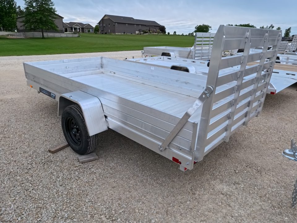 New 2027 Aluma 68 x 12 Heavy ESA Single Axle Utility Trailer with Straight Gate and 2990lb. GVWR