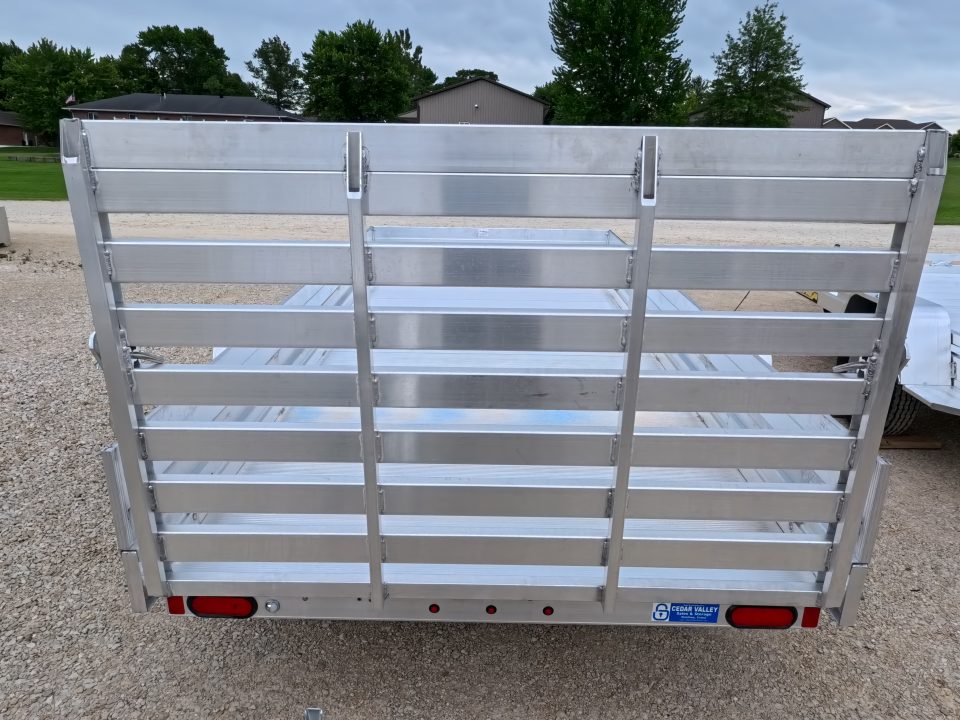 New 2027 Aluma 68 x 12 Heavy ESA Single Axle Utility Trailer with Straight Gate and 2990lb. GVWR