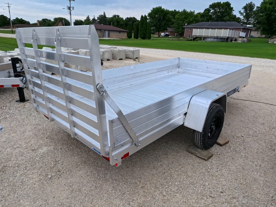 New 2027 Aluma 68 x 12 Heavy ESA Single Axle Utility Trailer with Straight Gate and 2990lb. GVWR