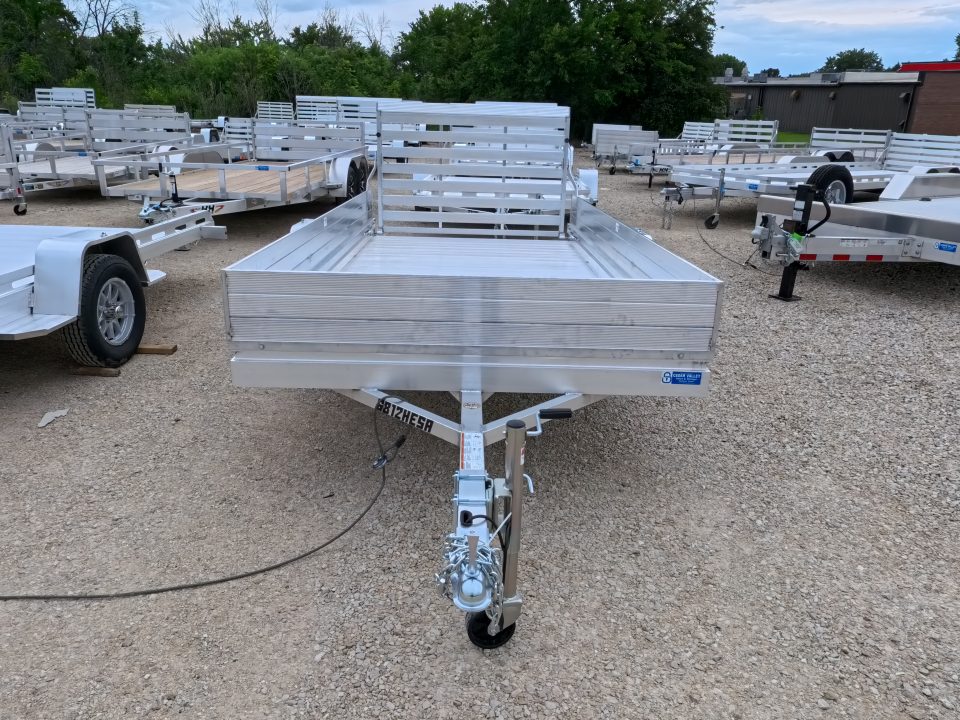 New 2027 Aluma 68 x 12 Heavy ESA Single Axle Utility Trailer with Straight Gate and 2990lb. GVWR