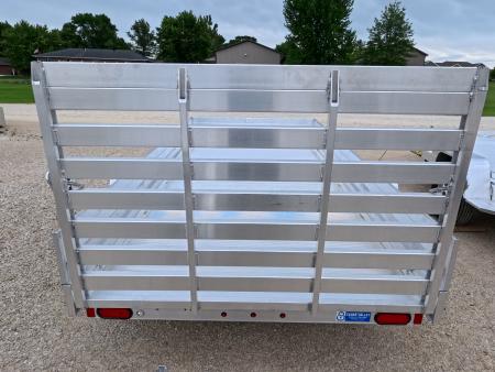 New 2027 Aluma 68 x 12 Heavy ESA Single Axle Utility Trailer with Straight Gate and 2990lb. GVWR