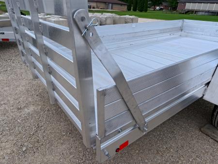 New 2027 Aluma 68 x 12 Heavy ESA Single Axle Utility Trailer with Straight Gate and 2990lb. GVWR