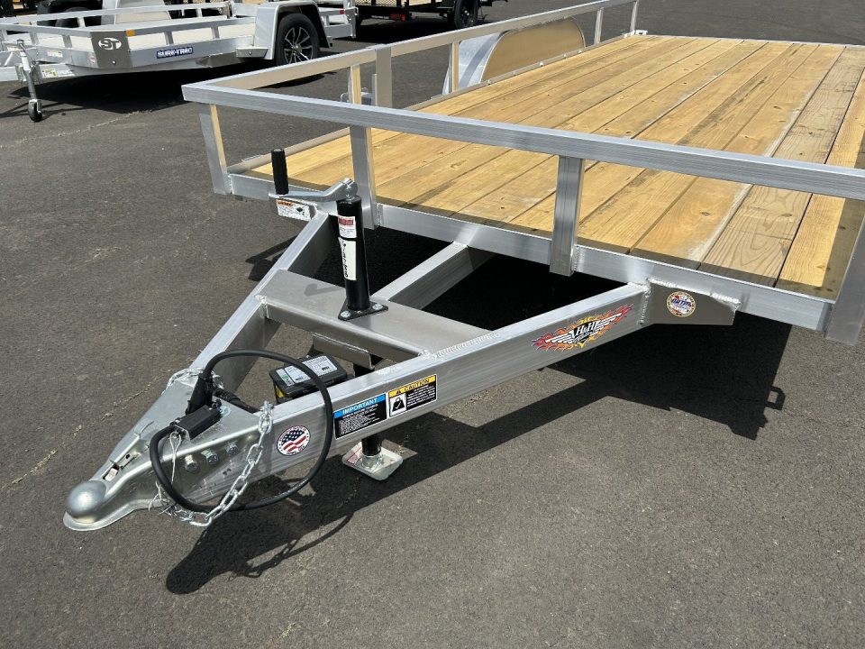 New 2026 H&H Trailers 7X16 Aluminum Tube Top Utility Trailer 7K GVWR