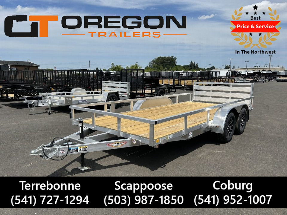 New 2026 H&H Trailers 7X16 Aluminum Tube Top Utility Trailer 7K GVWR