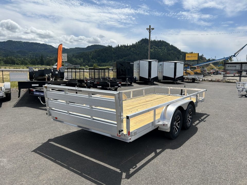 New 2026 H&H Trailers 7X16 Aluminum Tube Top Utility Trailer 7K GVWR