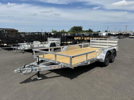 New 2026 H&H Trailers 7X16 Aluminum Tube Top Utility Trailer 7K GVWR