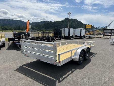 New 2026 H&H Trailers 7X16 Aluminum Tube Top Utility Trailer 7K GVWR