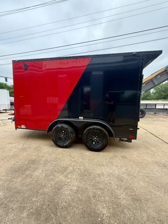 New 2026 Stallion Manufacturing LLC 6' X 12' Tandem Axle Ramp Door Cargo / Enclosed Trailer