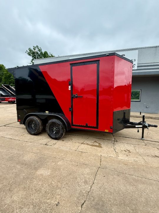 New 2026 Stallion Manufacturing LLC 6' X 12' Tandem Axle Ramp Door Cargo / Enclosed Trailer
