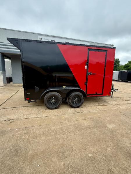 New 2026 Stallion Manufacturing LLC 6' X 12' Tandem Axle Ramp Door Cargo / Enclosed Trailer