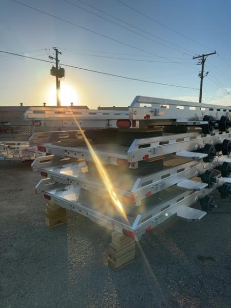 New 2027 Aluma 7814 Slotted Tandem Axle Electric Brakes Ramps Std 2K RTD Utility Trailer