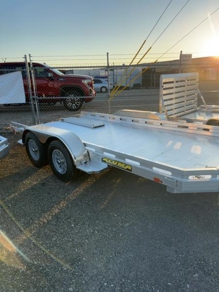 New 2027 Aluma 7814 Slotted Tandem Axle Electric Brakes Ramps Std 2K RTD Utility Trailer