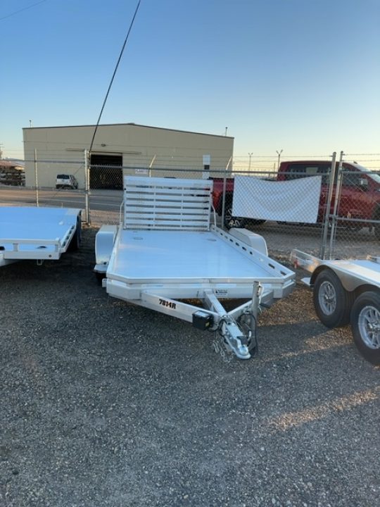 New 2027 Aluma 7814 Slotted Tandem Axle Electric Brakes Ramps Std 2K RTD Utility Trailer