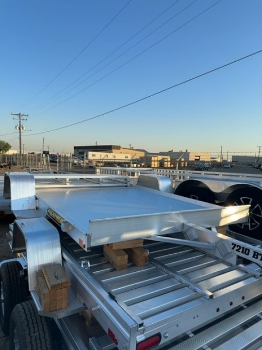 New 2027 Aluma 7210 Heavy Single Axel Bi-Fold Tailgate Utility Trailer