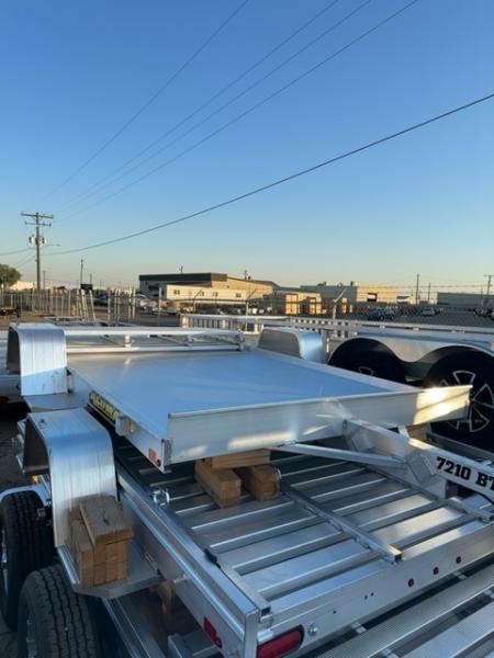 New 2027 Aluma 7210 Heavy Single Axel Bi-Fold Tailgate Utility Trailer