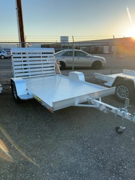 New 2027 Aluma 7210 Heavy Single Axel Bi-Fold Tailgate Utility Trailer