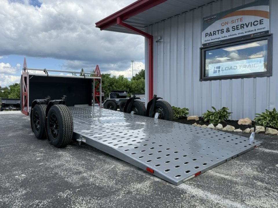 New Futura SHIFTR 8000- Hydraulic Lowering Trailer W/ Tyre Rack, Jockey Jack, Alloy Wheel Upgrade, Spare Tire, and Rock Guard