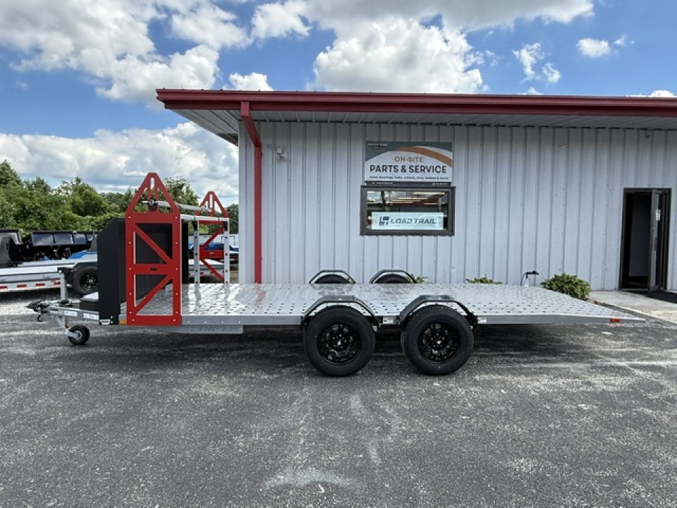 New Futura SHIFTR 8000- Hydraulic Lowering Trailer W/ Tyre Rack, Jockey Jack, Alloy Wheel Upgrade, Spare Tire, and Rock Guard
