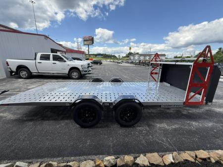 New Futura SHIFTR 8000- Hydraulic Lowering Trailer W/ Tyre Rack, Jockey Jack, Alloy Wheel Upgrade, Spare Tire, and Rock Guard