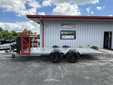 New Futura SHIFTR 8000- Hydraulic Lowering Trailer W/ Tyre Rack, Jockey Jack, Alloy Wheel Upgrade, Spare Tire, and Rock Guard