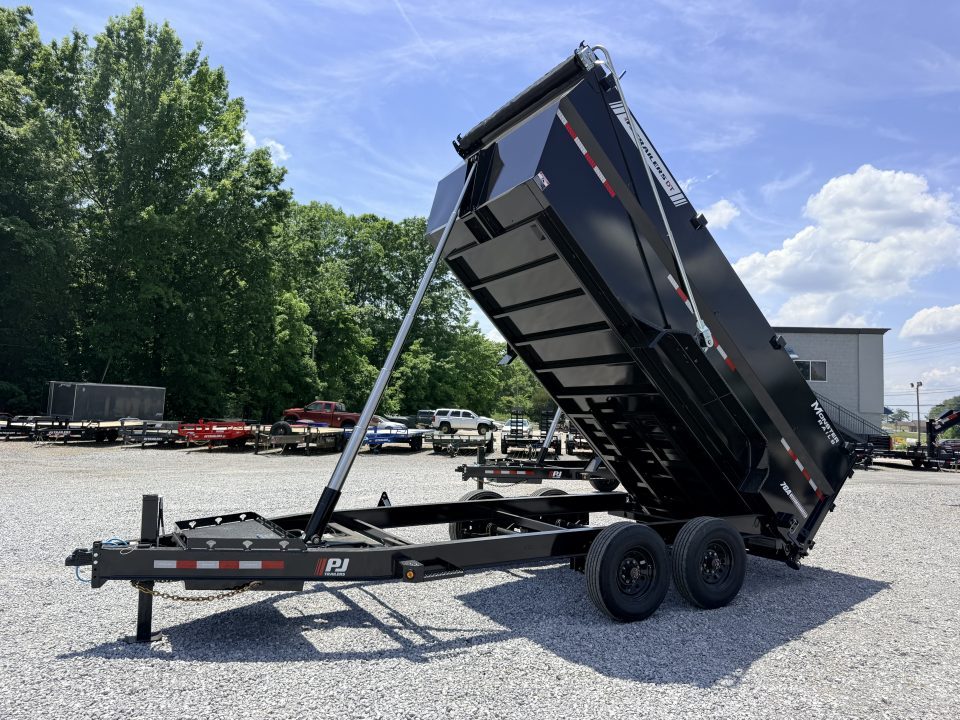 New 2026 PJ Trailers 7X16 (4FT WALL) 6 STAGE TELESCOPIC DUMP TRAILER 17600 GVWR Dump Trailer