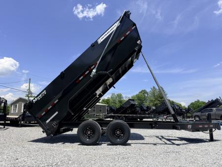 New 2026 PJ Trailers 7X16 (4FT WALL) 6 STAGE TELESCOPIC DUMP TRAILER 17600 GVWR Dump Trailer