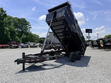 New 2026 PJ Trailers 7X16 (4FT WALL) 6 STAGE TELESCOPIC DUMP TRAILER 17600 GVWR Dump Trailer