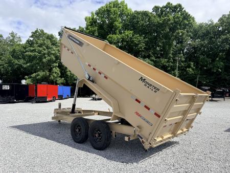 New 2026 PJ Trailers 7X16 (4FT WALL) 6 STAGE TELESCOPIC DUMP TRAILER 17600 GVWR Dump Trailer