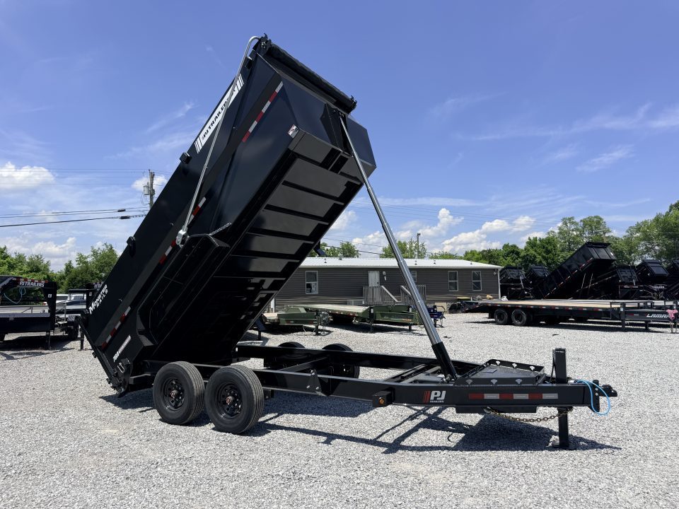 New 2026 PJ Trailers 7X16 (4FT WALL) 6 STAGE TELESCOPIC DUMP TRAILER 17600 GVWR Dump Trailer