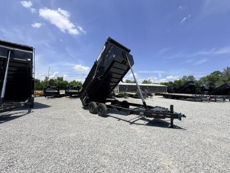 New 2026 PJ Trailers 7X16 (4FT WALL) 6 STAGE TELESCOPIC DUMP TRAILER 17600 GVWR Dump Trailer
