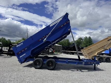 New 2026 PJ Trailers 7X16 (4FT WALL) 6 STAGE TELESCOPIC DUMP TRAILER 17600 GVWR Dump Trailer