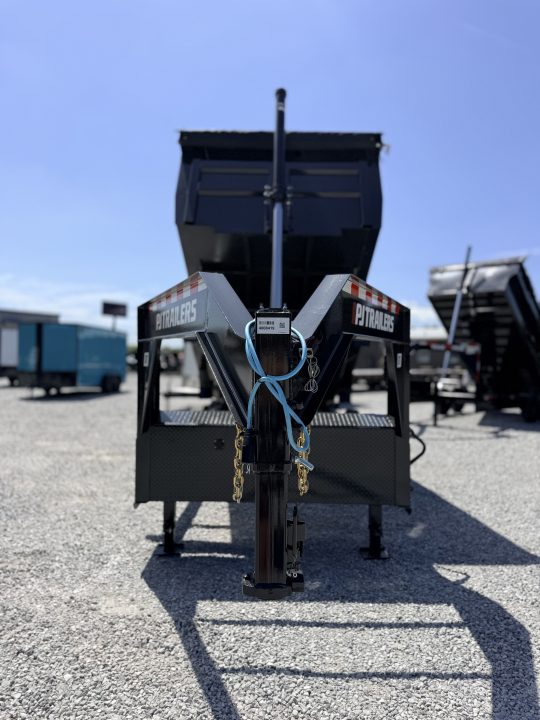 New 2026 PJ Trailers 7X16 GOOSENECK (4FT WALL) DUMP TRAILER 15680 GVWR Dump Trailer