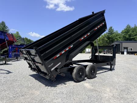 New 2026 PJ Trailers 7X16 GOOSENECK (4FT WALL) DUMP TRAILER 15680 GVWR Dump Trailer