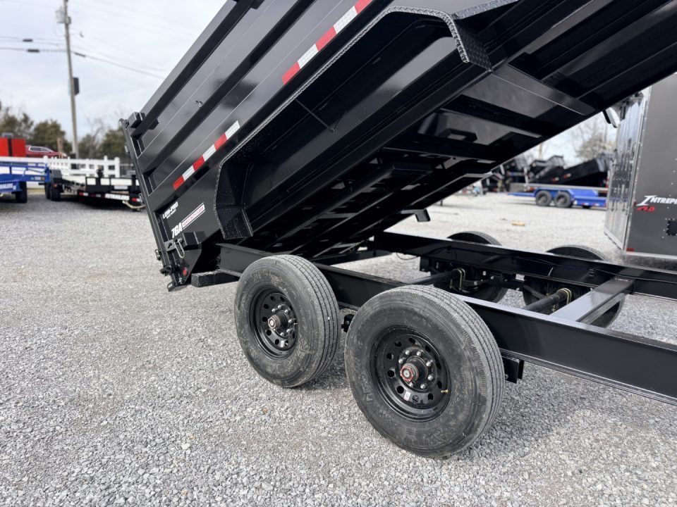 New 2026 PJ Trailers 7X16 GOOSENECK (4FT WALL) DUMP TRAILER 18000 GVWR Dump Trailer