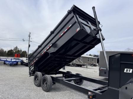 New 2026 PJ Trailers 7X16 GOOSENECK (4FT WALL) DUMP TRAILER 18000 GVWR Dump Trailer