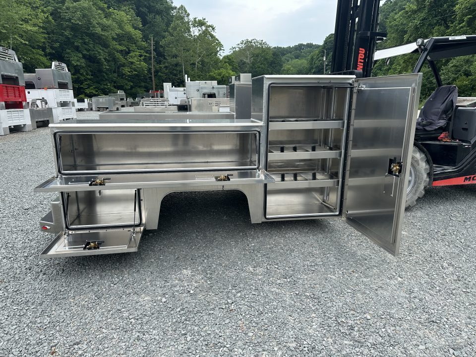 New 2026 Martin Truck Bodies Aluminum HFSB Service Body DRW 60" CA Cab and Chassis Tall Front Compartments SMOOTH APPEARANCE