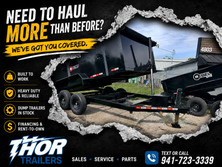 New 2026 U-Dump 83  X 14' 14K 4FT SIDE Dump Trailer