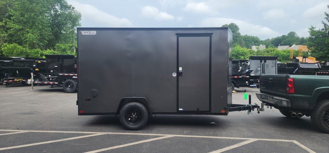 New 6 x 12 LOOK ST DLX Cargo Trailer Blackout Package 3k