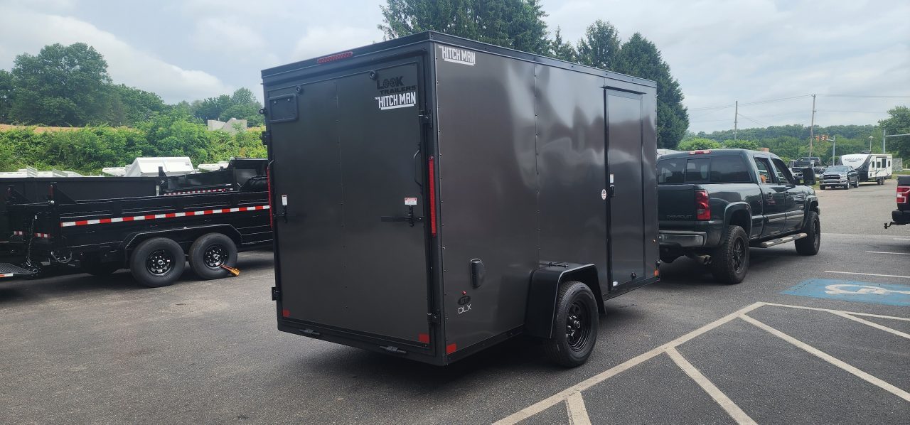 New 6 x 12 LOOK ST DLX Cargo Trailer Blackout Package 3k