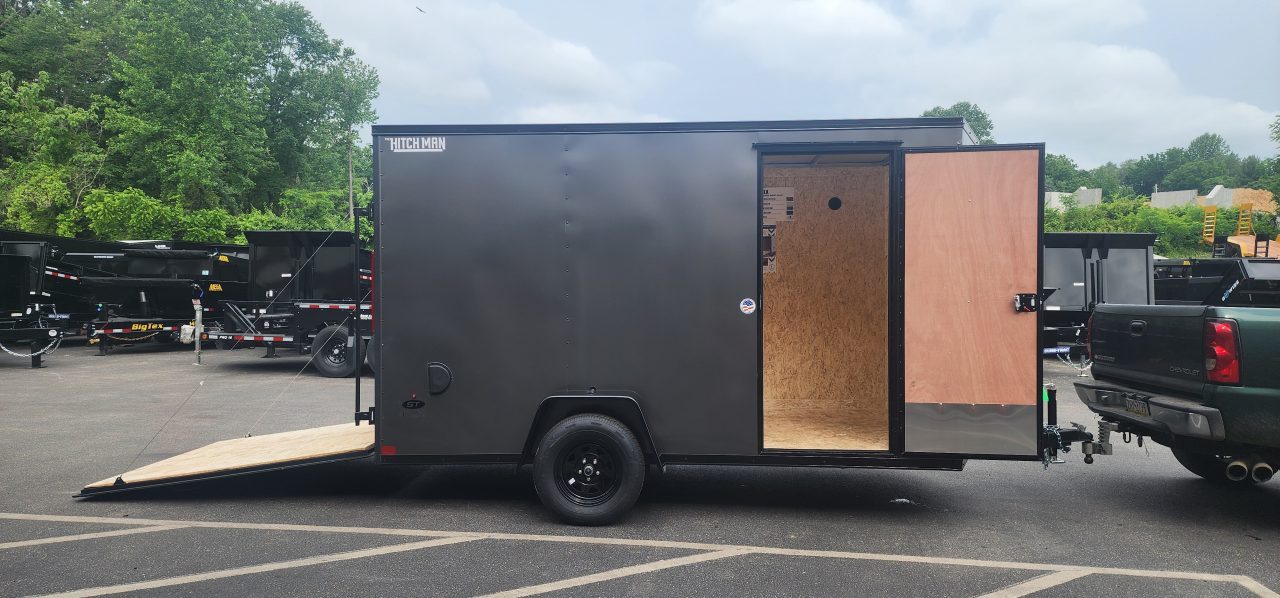 New 6 x 12 LOOK ST DLX Cargo Trailer Blackout Package 3k